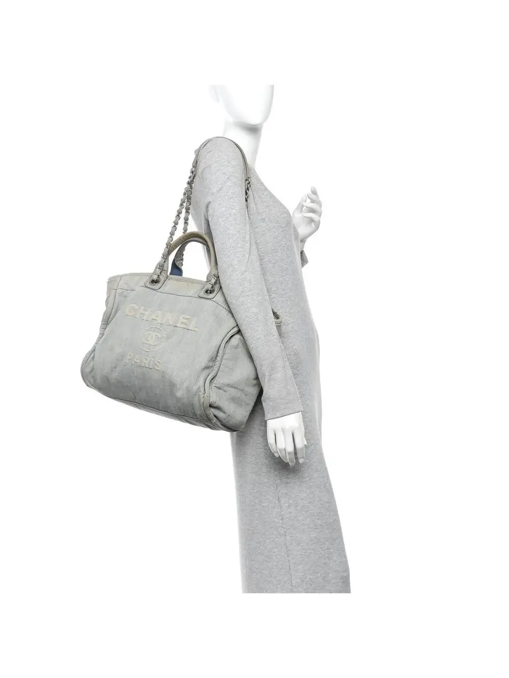 Chanel Denim Medium Deauville Tote #322880C18B